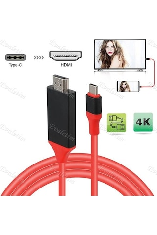 Usb Type C 3.1 To Hdmi Çevirici 4330A Galaxy S9/S10 Note 9 LG Uyumlu G5