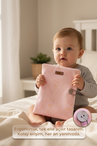 Anne Bebek Bakım Çantası Yenidoğan Alt Açma Değiştirme Düzenleyici Çantası Organizer Solid Pembe