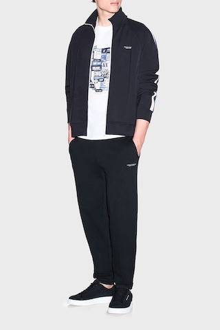 Armani Exchange Modal Kumaş Logolu Regular Fit Fermuarlı Sweat Erkek Sweat Xm002892 Af19936 Ub101 Lacivert