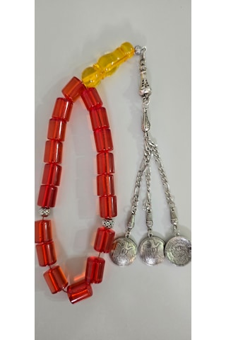 14 16 Mm Galatasaray Kırmızı Ateş Kehribar Tesbih