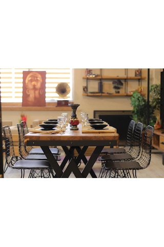 Ntconcept Ntconcept Masif Ağaç Mutfak Yemek Masası Takımı (437823311)