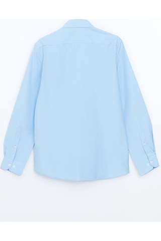 Lcw Busıness Mavi Slim Fit Uzun Kollu Poplin Erkek Gömlek