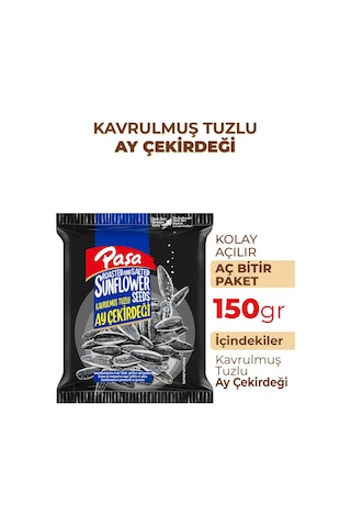 Kavrulmuş Tuzlu Siyah Ay Çekirdeği 150 Gr