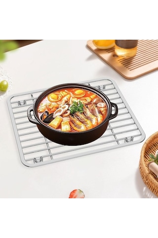 Pazly Suntek Lavabo Koruyucu Alt Izgara - Restoran & Banyo Gümüş Model Gümüş