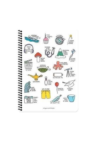 Hisli Şeyler A4 80yp.çiz.spr.stickerli Defter - Ha