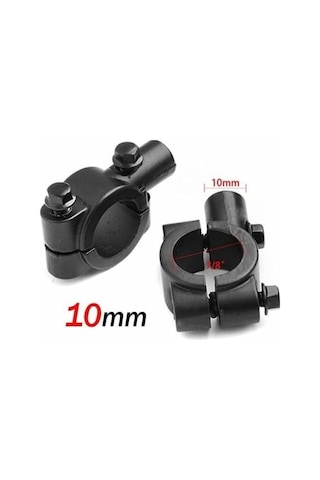 Motosiklet Atv Bisiklet Ayna Bağlantı Aparatı 1 Takım 10 Mm