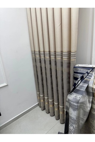 Nivemeshome Urla V-5202 Vizon 1/3 Sık Pileli Fon Perde Apm Çok Renkli