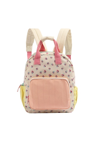 Jeehugo Kadın Çanta Kanvas Çift Askılı Portföy, Çilek Desenli Renkli Stili, Dayanıklı Hafif Günlük Kullanim İçin Geniş Depolama