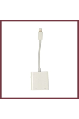 Storeşahin Apr22 Apple Uyumlu Apple iPhone Otg 2in1 - Beyaz Shn0720