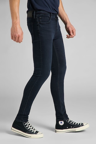Lee Malone Skinny Fit Normal Bel Denim Esnek Jean Kot Pantolon L736PHKG Koyu Mavi
