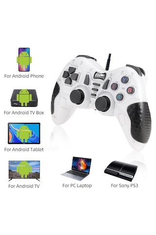 Mt40 Çift Analoglu Kol Usb Pc Bilgisayar Ps3 Oyun Kolu Gamepad La