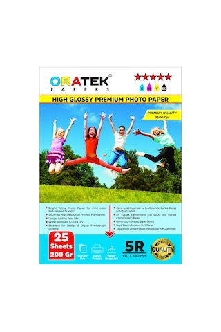 Epson L3152 Evertday Premium Parlak 13 x 18 CM Fotoğraf Kağıdı 200 G 25 Adet