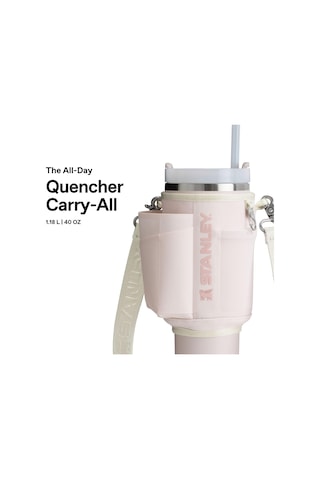 571 Collections Stanley Carry All Quencher Taşıma Çantası 1.18 L İçin - Pembe Kuvars Rose Quartz Açık Altın