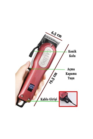 Traş Makinesi Insua Hk-700 Saç Sakal Kesme Makinesi