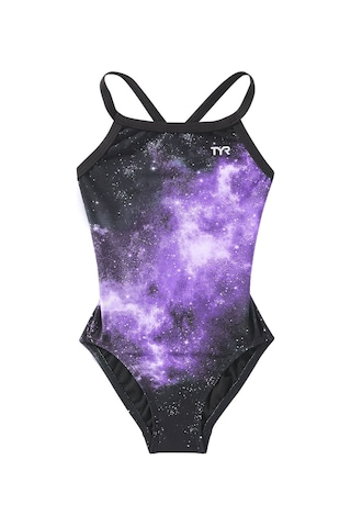 Tyr Durafast Elite Kadın - Kız Diamondfit Yüzücü Mayo - Starbone Mor