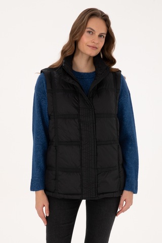 U.s. Polo Assn. Kadın Siyah Yelek Dokuma 50308632-vr046 Siyah