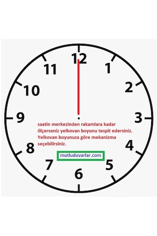 Duvar Saati Mekanizması Büyük Boy Akrep Yelkovan Motor Diğer