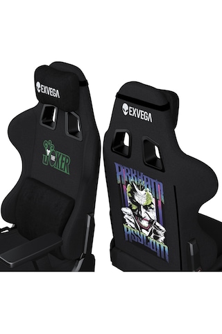Exvega Vesta 2025 Kumaş Oyuncu Koltuğu Siyah Joker Edition