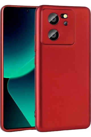 Xiaomi Mi 13t Pro Kılıf Esnek Yapılı İnce Slim Silikon Kapak Ryc/premier Kirmizi