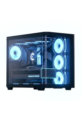 Aerocool P300c 3x12cm Mirror A-rgb Fanlı, Panoramik Tempered Pane