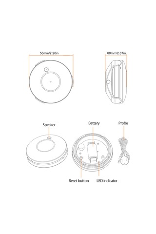 Zigbee Su Kaçağı Dedektörü For Tuya Akıllı Huiliang