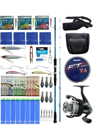 Yek Outdoor Hazır Tekne Oltası Seti Shimano Kamış Alivio Boat Quiver 2,10m 50-150g 2pc&okuma Revenger Rv-40 Fd Olta Makinesi 30297404
