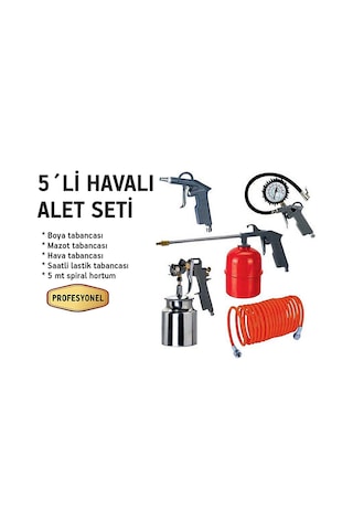 Cmc Kompresör Havalı Alet Seti 5 Li