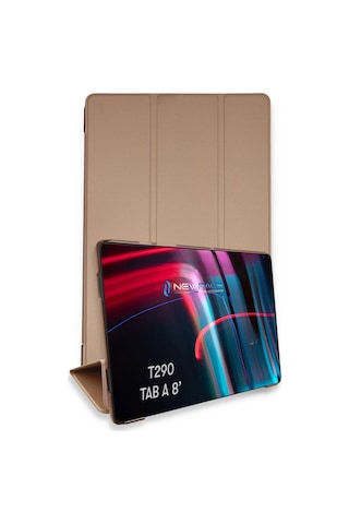 Mey İthalat Samsung Uyumlu Galaxy T290 Tab A 8 Kılıf Tablet Smart Kılıf - Rose Gold Arka Kapak