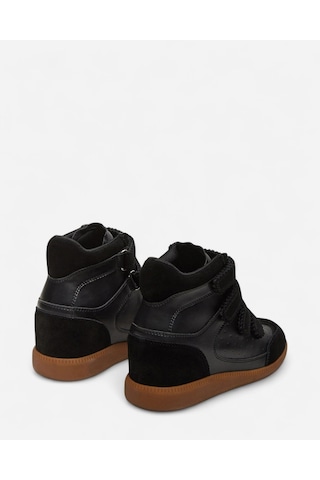 Steve Madden Mustang Black Sued Kadın Siyah Sneakers Mustang