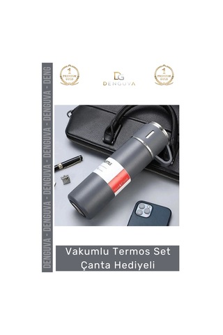 Özel Üretim Paslanmaz Çelik 3 Bardaklı Soğuk Sıcak Termos Vakumlu Termos Set Çanta Hediyeli 550 Ml Çok Renkli 84053039