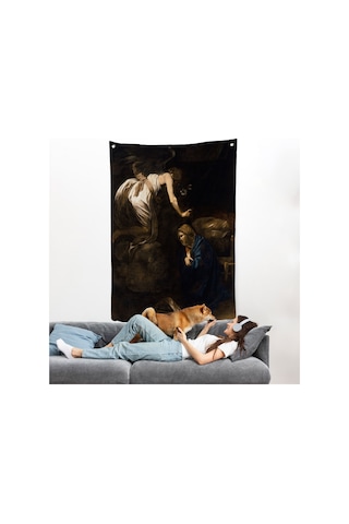 Caravaggio - Duyuru Duvar Örtüsü - Annunciation-7420