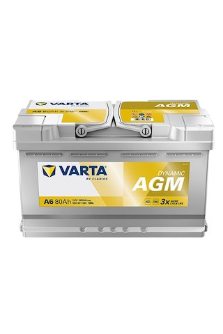 Varta A6 Dynamic Agm Start-stop 12 V 80 Ah 800 Cca Akü-yerinde Montaj