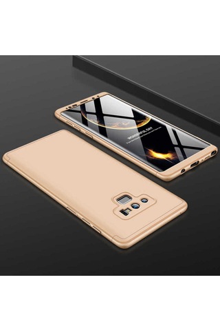 Galaxy Note 9 Kılıf Zore Ays Kapak Gold