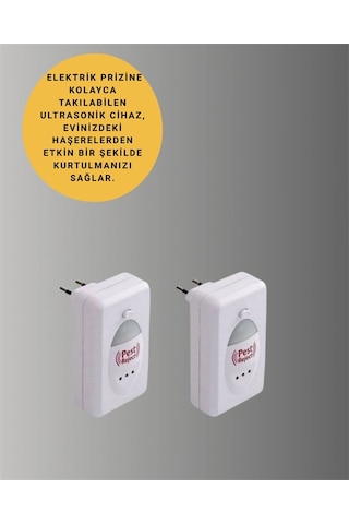 Zenvia Ultrasonik Ses Dalgalarıyla Kimyasalsız Fare Ve Böcek Kovucu Cihaz Znv2026