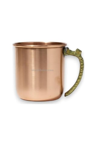 Moda Bakır Mule Mug Bakır Kupa Bardak Kaplamasız Metalik