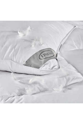 Linens Elegance Kaz Tüyü Yastık Beyaz 50 x 70 CM