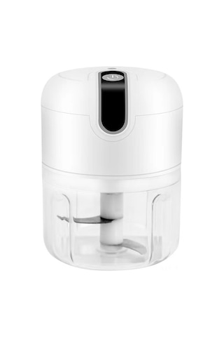 Dofolink Evcil Elektrikli Sarımsak Dilimi Makinesi - Küçük Boylu, Çok Amaçlı Bebek Yemeği Ve Sarımsak Ezme Hazırlama Aleti Beyaz