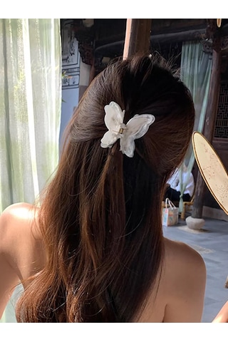 Symbol Yumuşak Kelebek Saç Tokası 230890016 Gri