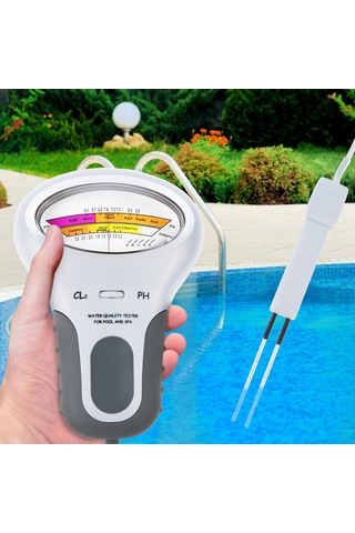 Vkemall Havuz Ve Spa İçin Taşınabilir Ph Ve Klor Ölçüm Cihazı - Su Kalitesi Test Aleti