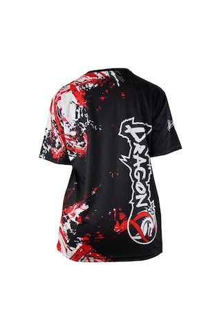 Dragondo Tx8594 Kick Boks Tişört Dijital Baskılı Kick Boxing Tshirt Siyah