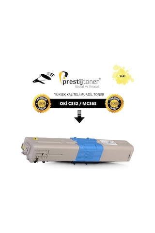 Oki C332 Sarı Uyumlu Toner | C332Dn | Mc363 | Mc363Dn | 3.000 Syf