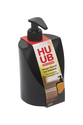 Huub Sünger Hazneli Sıvı Sabunluk Açık Beyaz