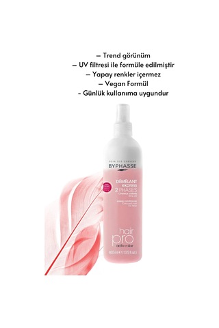 Byphasse Boyalı ve Kuru Saçlara Özel Çift Fazlı Renk Koyucu Vegan Sıvı Saç Kremi 400 ML