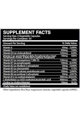 Centurion Labz Vitality Vitamin Complex 120 Vegan Kapsül