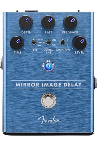 Fender 0234535000 Mirror Image Delay Pedalı Digital, Analog Ve Tape Delay Modları İle Geniş Yankı Seçenekleri
