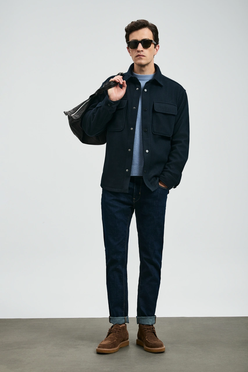 Lufian Sky Smart Jean Erkek Pantolon Slim Fit Mavi Mavi 112200226100300 Mavi