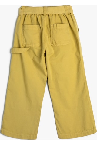 Koton Kemerli Kot Pantolon Bol Paça Kargo Cepli Pamuklu Haki 4skg40035ad 4SKG40035AD866 Haki