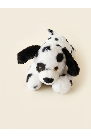 Peluş Yatan Dalmaçyalı Köpek-50 Cm Siyah-beyaz