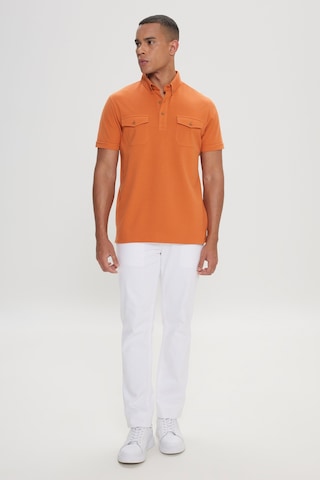 AC&Co / Altınyıldız Classics Erkek Turuncu Slim Fit Dar Kesim Polo Yaka Tişört Turuncu