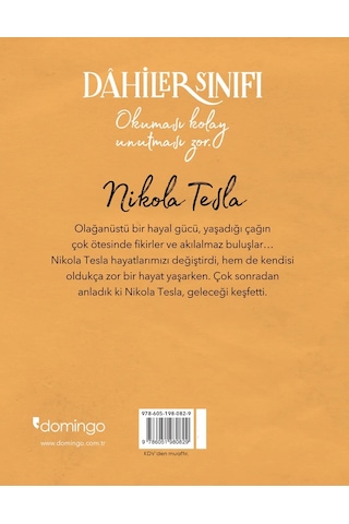 Dahiler Sınıfı - Nikola Tesla - Daniele Aristarco - Domingo Yayınevi
